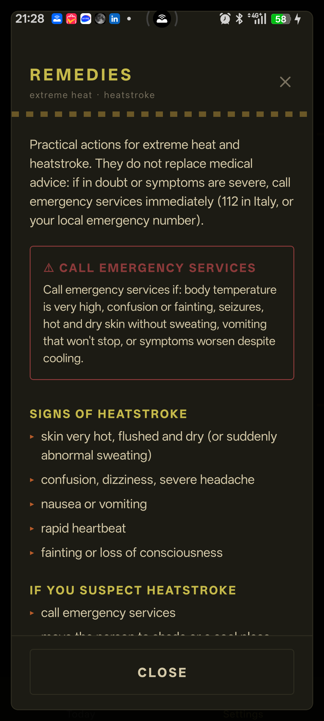 HotSummer heatstroke remedies screen